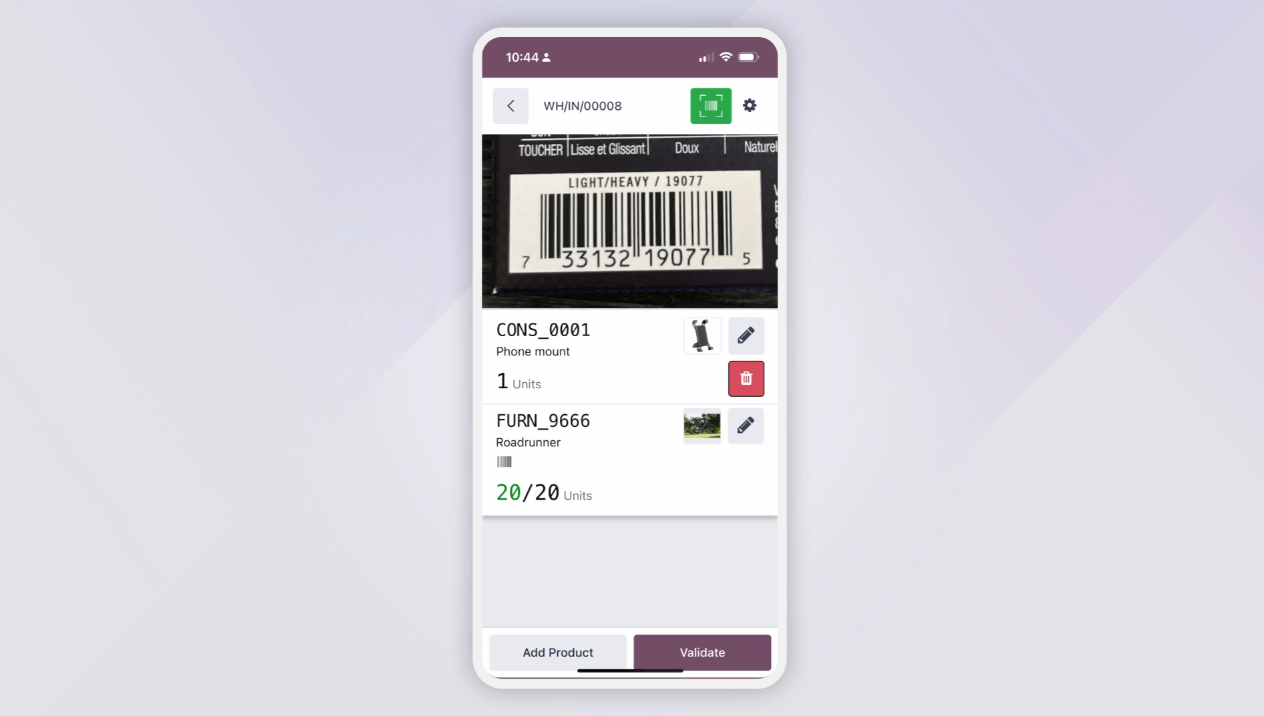 Odoo Barcode