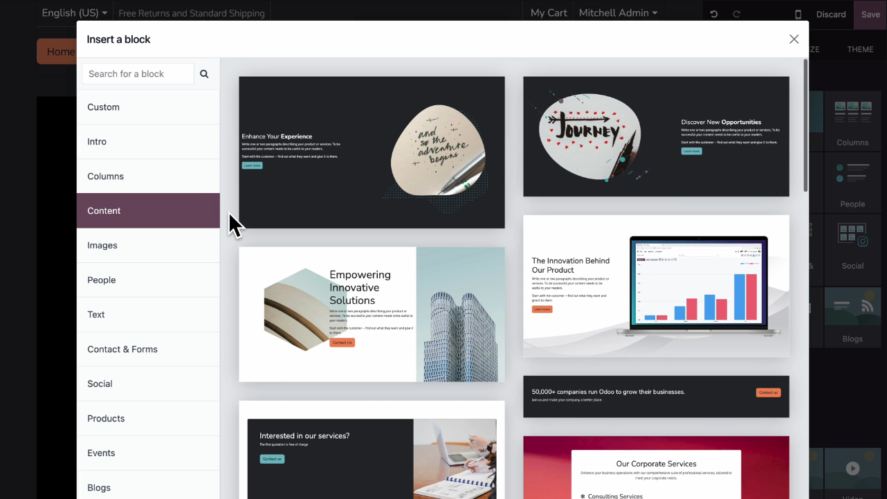 Odoo Website
